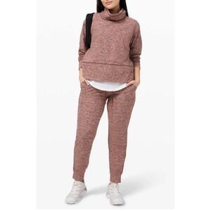 NEW Lululemon Ready To Rulu 2-Piece Set Jogger Pullover Heathered Savannah Sz 4